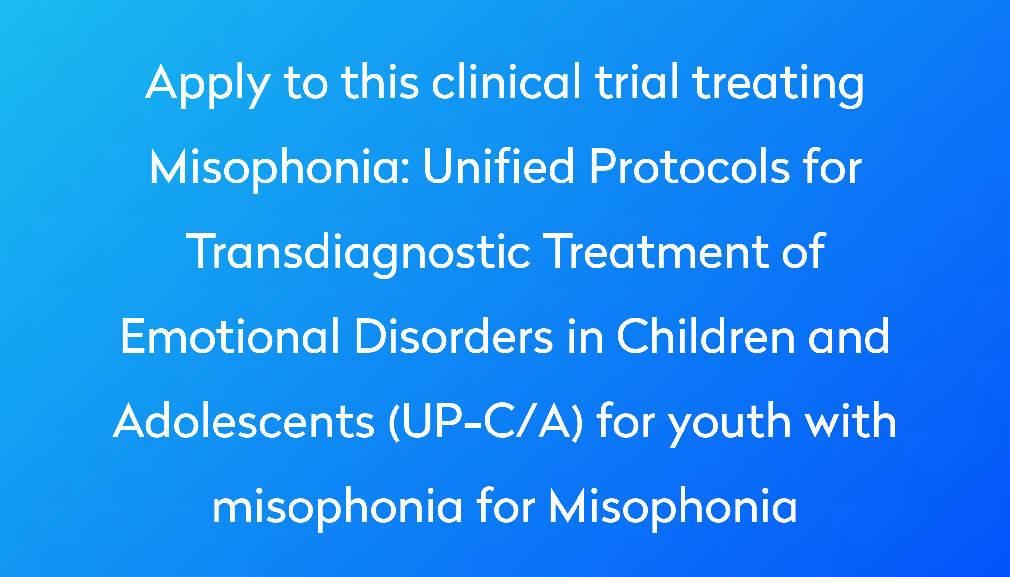 Unified Protocols for Transdiagnostic Treatment of Emotional Disorders